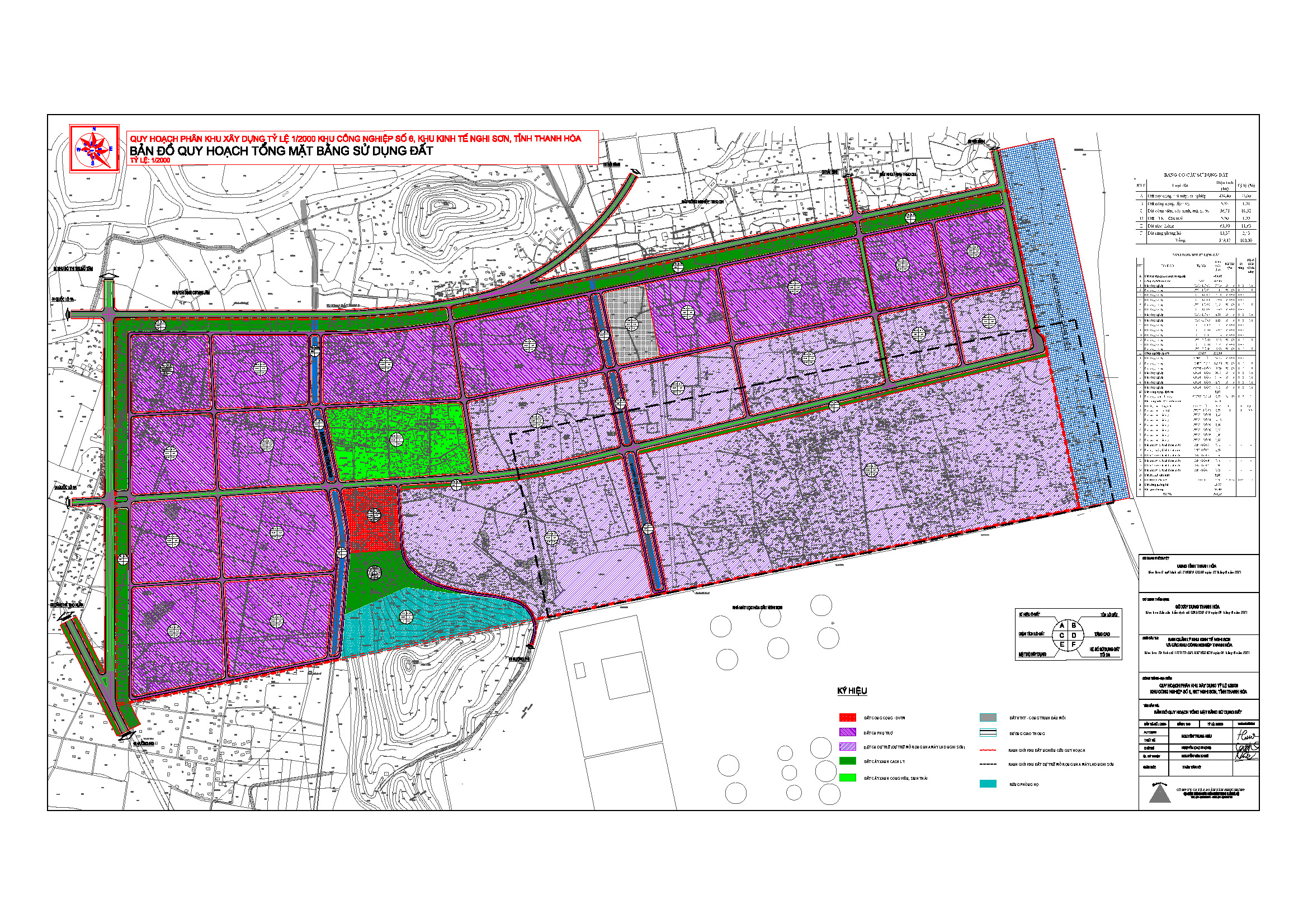 5. Bản đồ quy hoạch tổng mặt bằng sử dụng đất