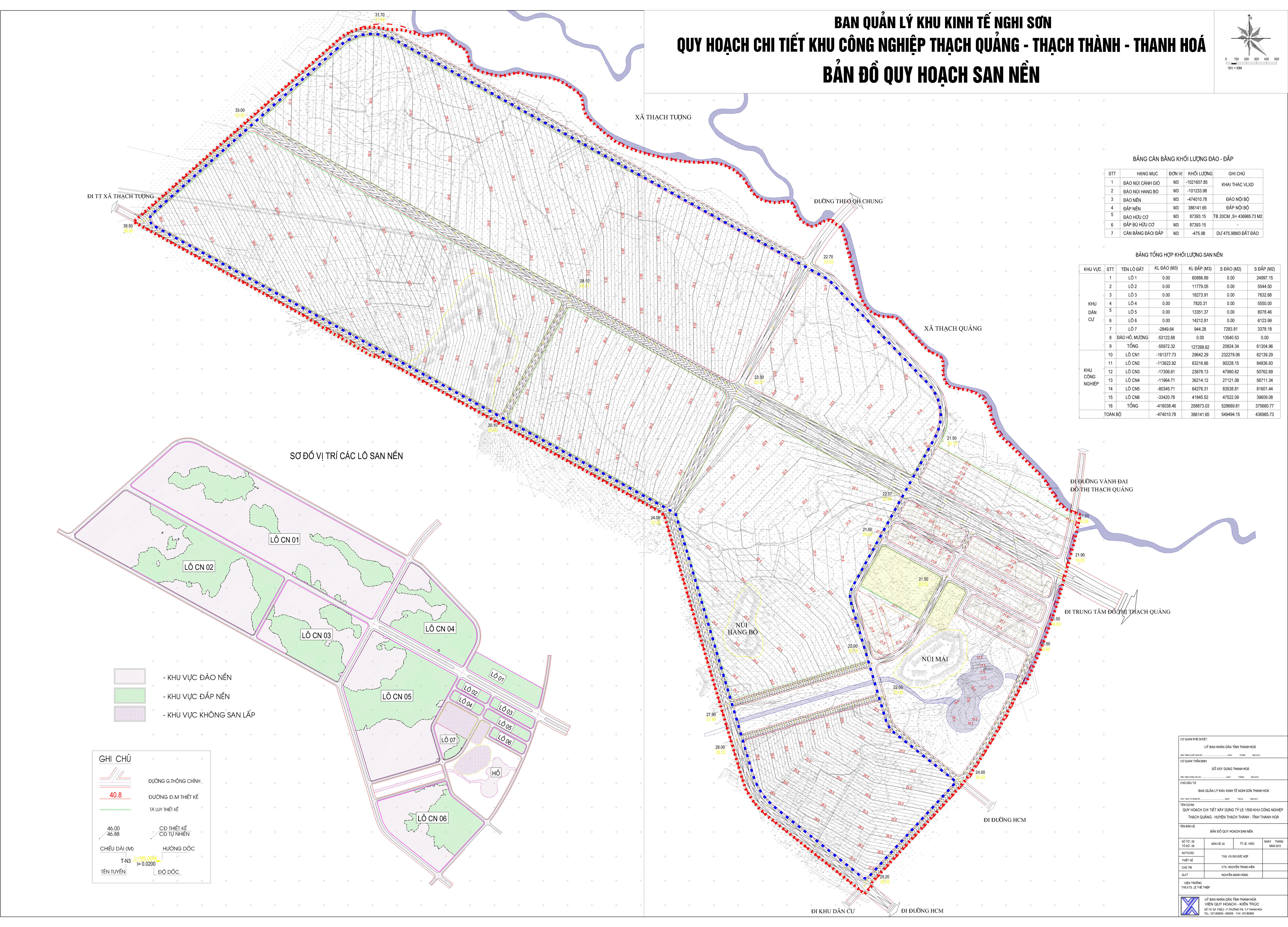 Bản đồ quy hoạch san nền